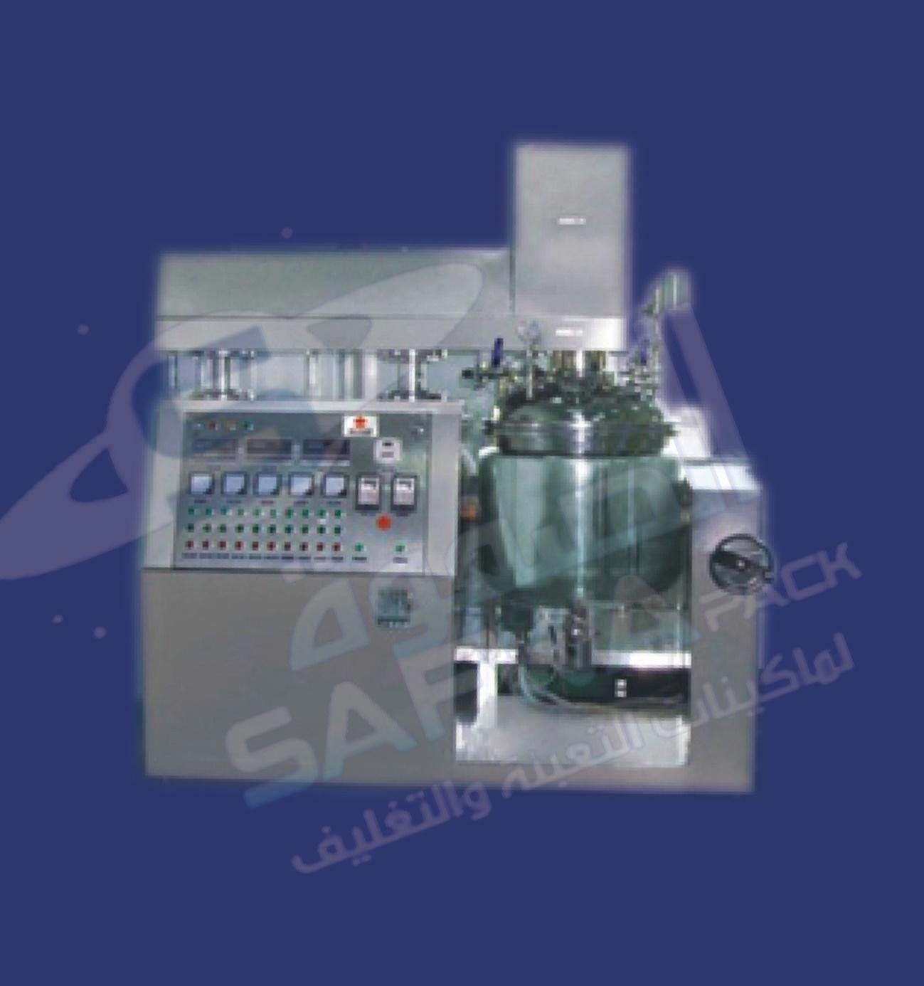 Cream manufacturing and homogenization machine (vacuum system)